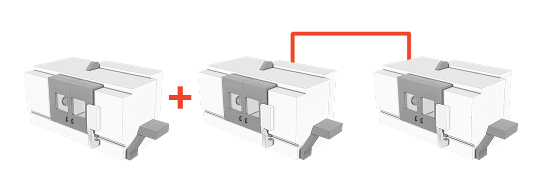 machine tools under the same control